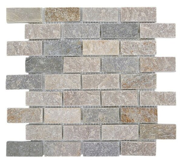 Mozaik pločica Brick XQM 13IL (30 x 30 cm, Bež boje, Mat)