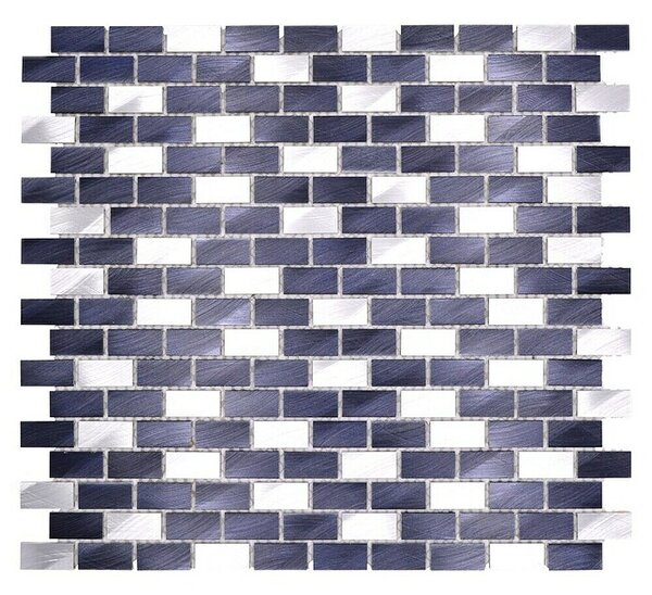Mozaik pločica Brick XAM A431 (30,6 x 32,4 cm, Crne boje, Mat)