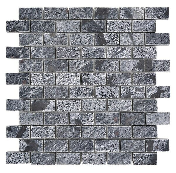 Mozaik pločica Brick XMI 117 (30,5 x 32,5 cm, Srebrnosive boje, Mat)