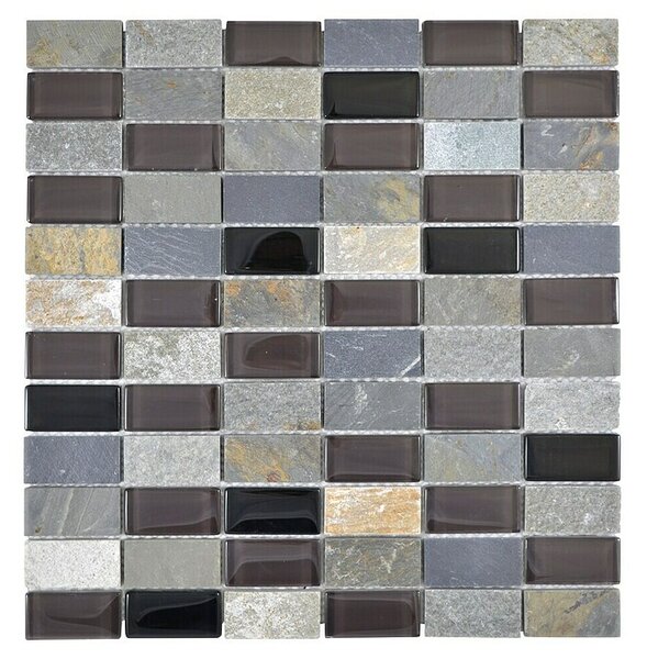 Mozaik pločica Rechteck Crystal Mix XCM MS806 (32,2 x 31 cm, Smeđa-bež-crna, Sjaj)