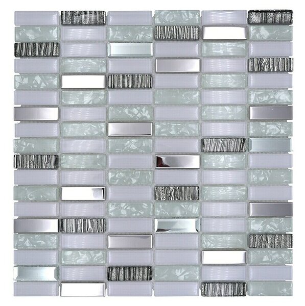 Mozaik pločica Crystal Mix XCM SM28 (29,8 x 30,4 cm, Bijele boje, Sjaj)