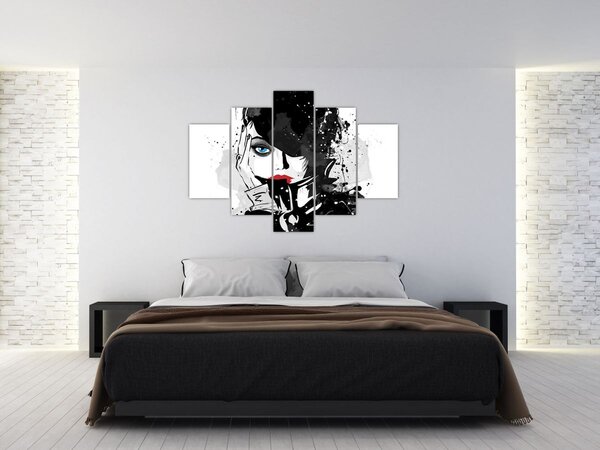 Slika - Tajanstvena žena (150x105 cm)