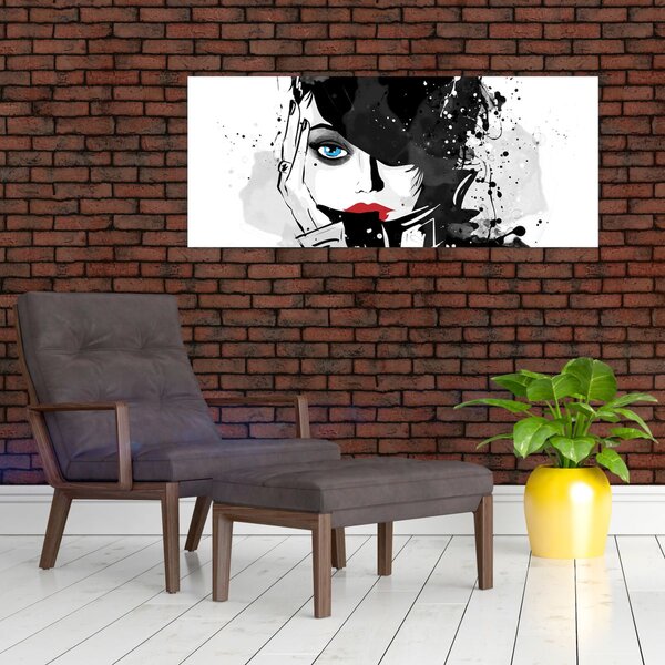 Slika - Tajanstvena žena (120x50 cm)