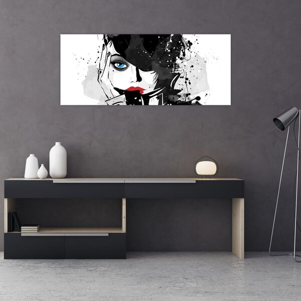 Slika - Tajanstvena žena (120x50 cm)