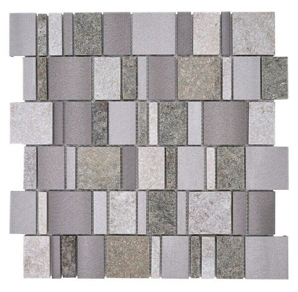 Mozaik pločica Mix XSA 515 (29,6 x 29,8 cm, Srebrne boje, Mat)