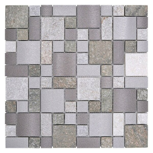 Mozaik pločica Mix XSA 525 (30 x 30 cm, Sive boje, Mat)
