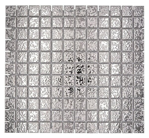 Mozaik pločica Quadrat Uni SB 393 (33 x 30,2 cm, Srebrne boje, Sjaj)
