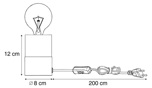 Moderna stolna lampa crni mramor - Marissa