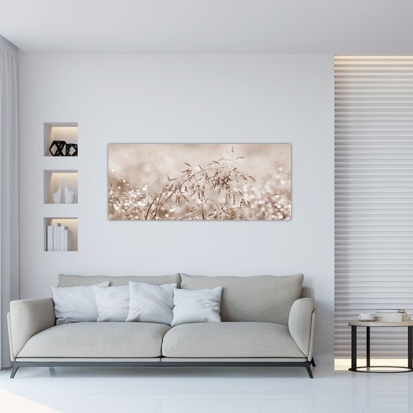 Slika - Livada u smeđim tonovima (120x50 cm)