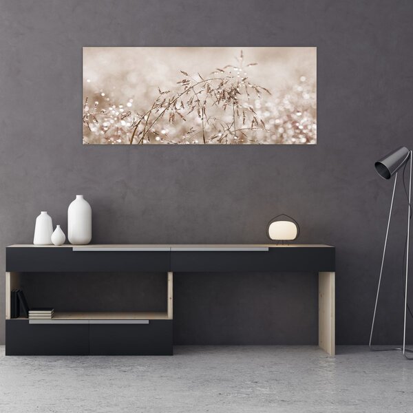 Slika - Livada u smeđim tonovima (120x50 cm)
