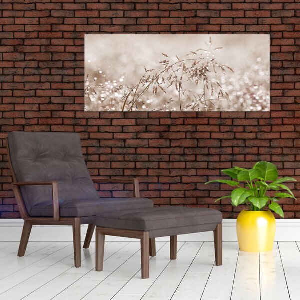 Slika - Livada u smeđim tonovima (120x50 cm)