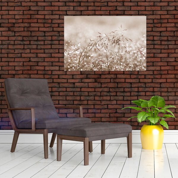 Slika - Livada u smeđim tonovima (90x60 cm)