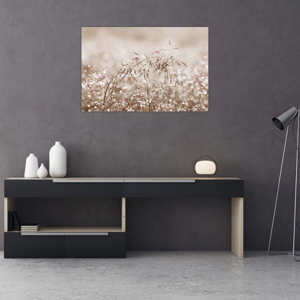 Slika - Livada u smeđim tonovima (90x60 cm)