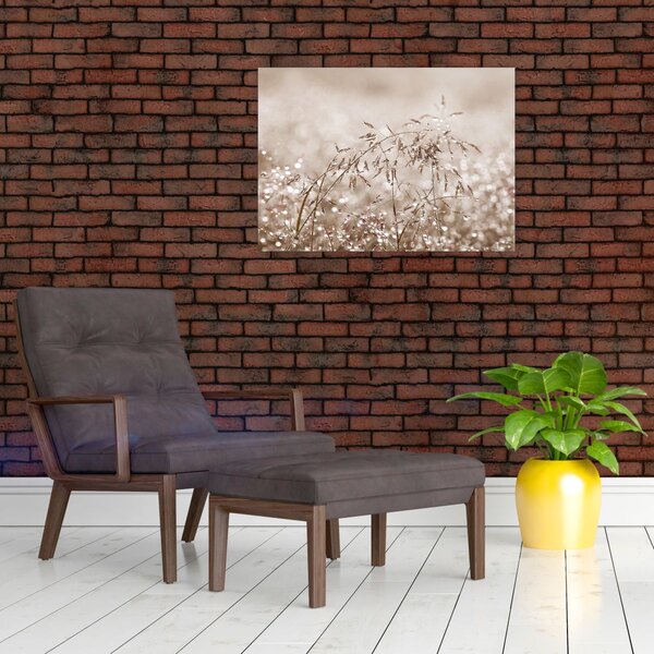 Slika - Livada u smeđim tonovima (70x50 cm)