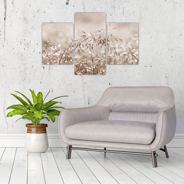 Slika - Livada u smeđim tonovima (90x60 cm)