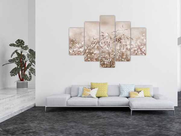 Slika - Livada u smeđim tonovima (150x105 cm)