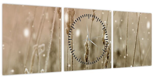 Slika - Harmonična livada (sa satom) (90x30 cm)