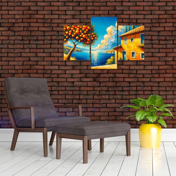 Slika - Kuća s narančama II. (90x60 cm)