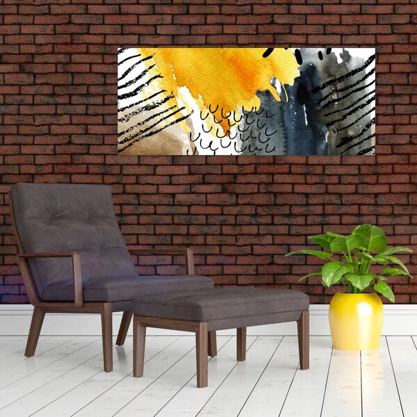 Slika - Apstraktni akvarel (120x50 cm)
