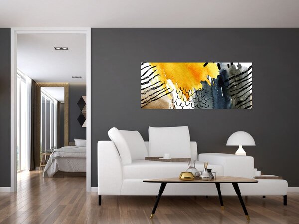 Slika - Apstraktni akvarel (120x50 cm)