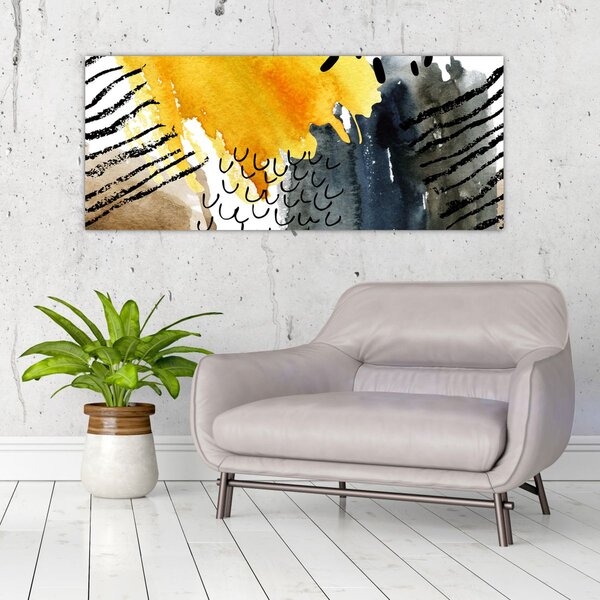 Slika - Apstraktni akvarel (120x50 cm)