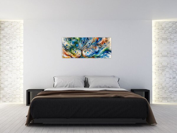 Slika – Šareno energetsko drvo (120x50 cm)