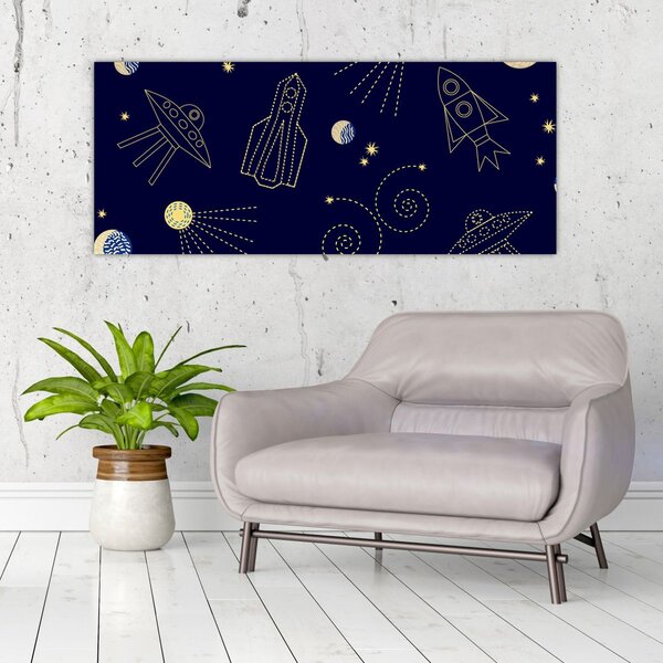 Slika - Svemir (120x50 cm)