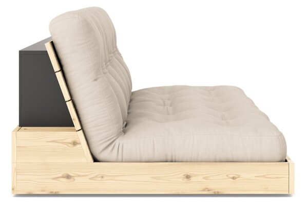 Bež sklopiva sofa 196 cm Base – Karup Design