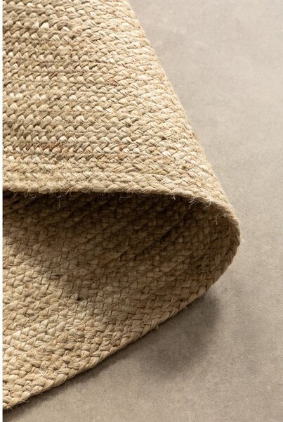 Obostrani okrugli tepih od jute u prirodnoj boji ø 100 cm Braided Ivory – Hanse Home