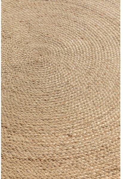 Obostrani okrugli tepih od jute u prirodnoj boji ø 100 cm Braided Ivory – Hanse Home