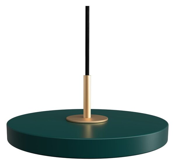 Tamno zelena LED viseća svjetiljka s metalnim sjenilom ø 15 cm Asteria Micro – UMAGE
