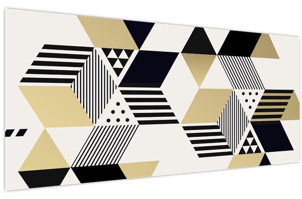 Slika - Geometrijski oblici N⁰1 (120x50 cm)
