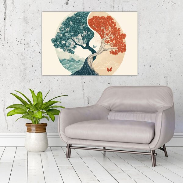 Slika – Drvo puno energije (90x60 cm)