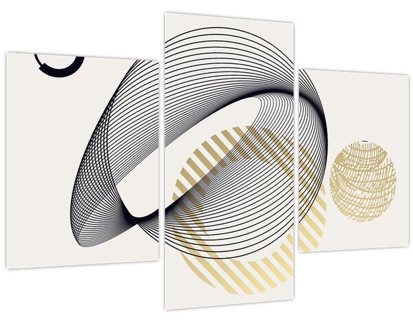 Slika - Geometrijski oblici N⁰3 (90x60 cm)