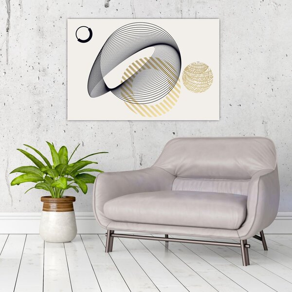 Slika - Geometrijski oblici N⁰3 (90x60 cm)