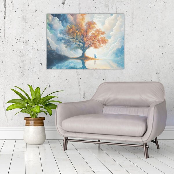 Slika – Drvo života i ljubavi (70x50 cm)