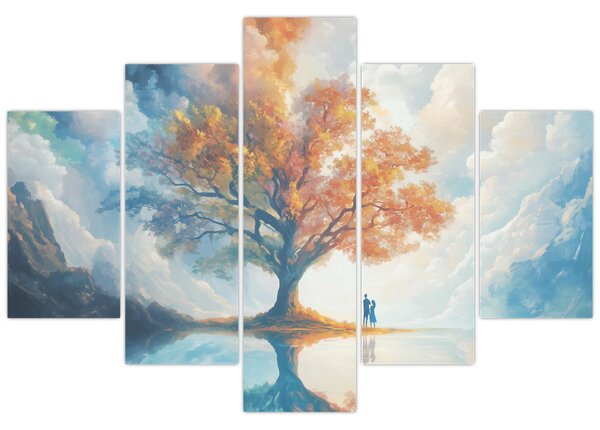 Slika – Drvo života i ljubavi (150x105 cm)