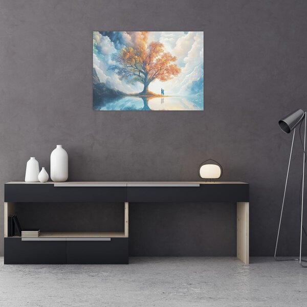 Slika – Drvo života i ljubavi (70x50 cm)