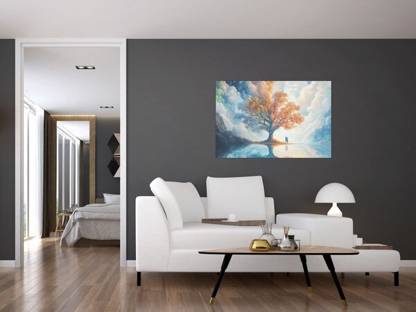 Slika – Drvo života i ljubavi (90x60 cm)