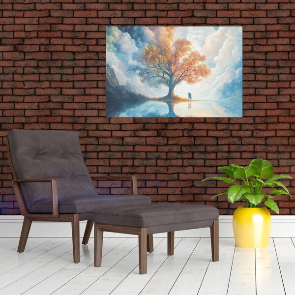Slika – Drvo života i ljubavi (90x60 cm)