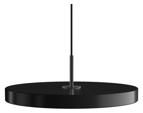 Crna LED viseća svjetiljka s mogućnosti zatamnjivanja s metalnim sjenilom ø 43 cm Asteria Plus Medium – UMAGE
