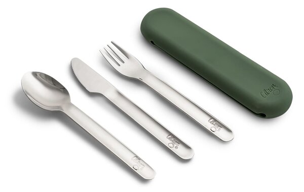 CITRON Pribor za jelo od nehrđajućeg čelika Green 2025_SS_Cutlery_Set_Green