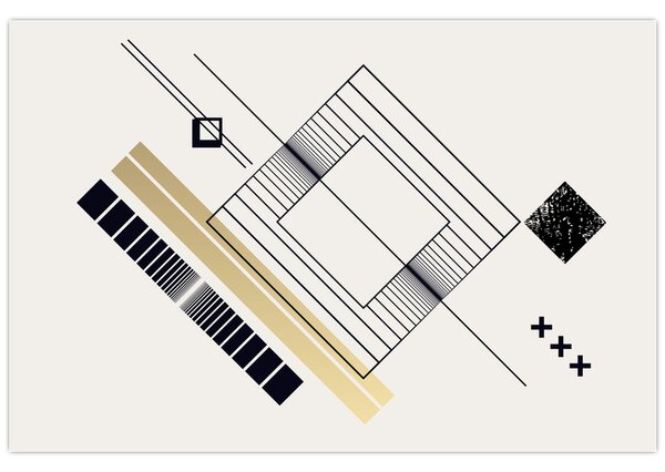 Slika - Geometrijski oblici N⁰6 (90x60 cm)