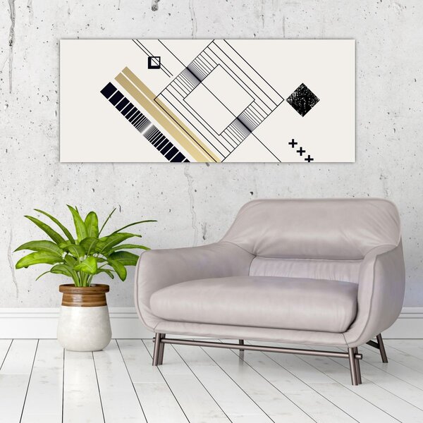 Slika - Geometrijski oblici N⁰6 (120x50 cm)