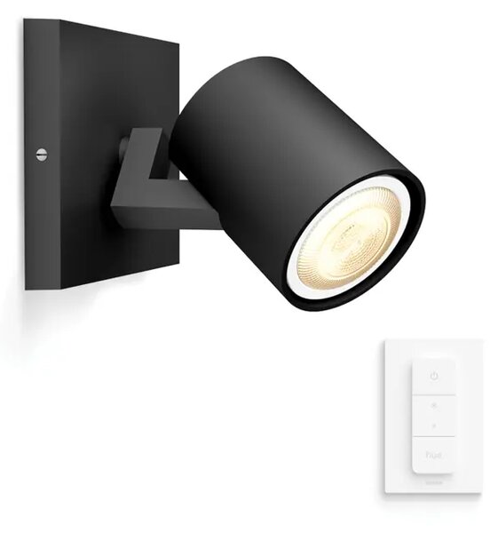 PHILIPS RUNNER HUE ZIDNI REFLEKTOR CRNI 1X4.2W 2200-6500K + DALJINSKI UPRAVLJAČ 8720169320710