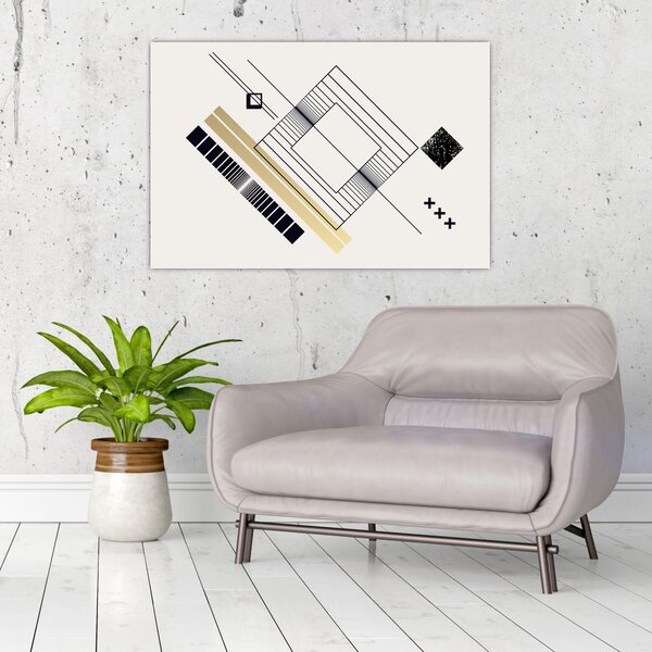 Slika - Geometrijski oblici N⁰6 (90x60 cm)