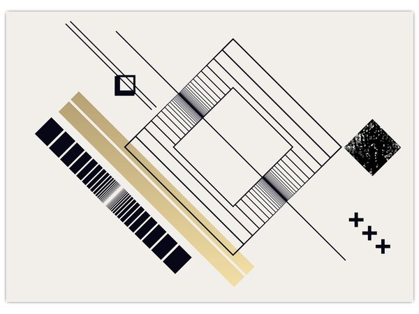 Slika - Geometrijski oblici N⁰6 (70x50 cm)