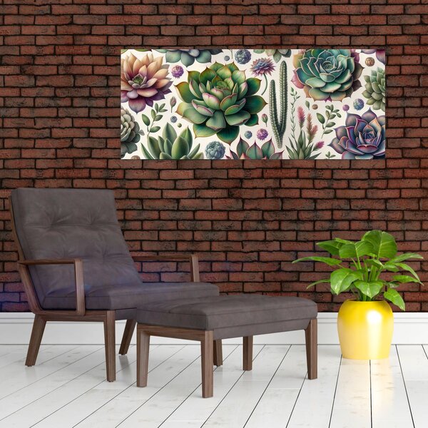Slika - Sukulenti (120x50 cm)