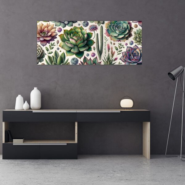 Slika - Sukulenti (120x50 cm)