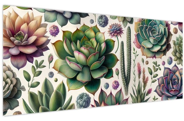 Slika - Sukulenti (120x50 cm)